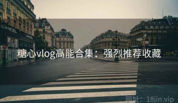糖心vlog高能合集：强烈推荐收藏