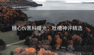 糖心tv黑料曝光：吐槽神评精选